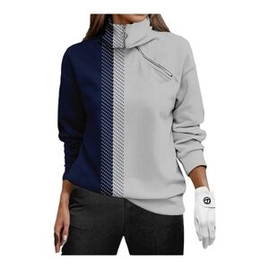AceGolfs Womens Navy Blue Not So Classic Golf Sweatshirt Medium